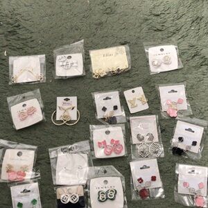 Elegant Silver and Gold Earrings Set